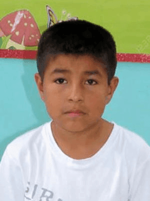 Jhoset, niño apadrinado en Perú