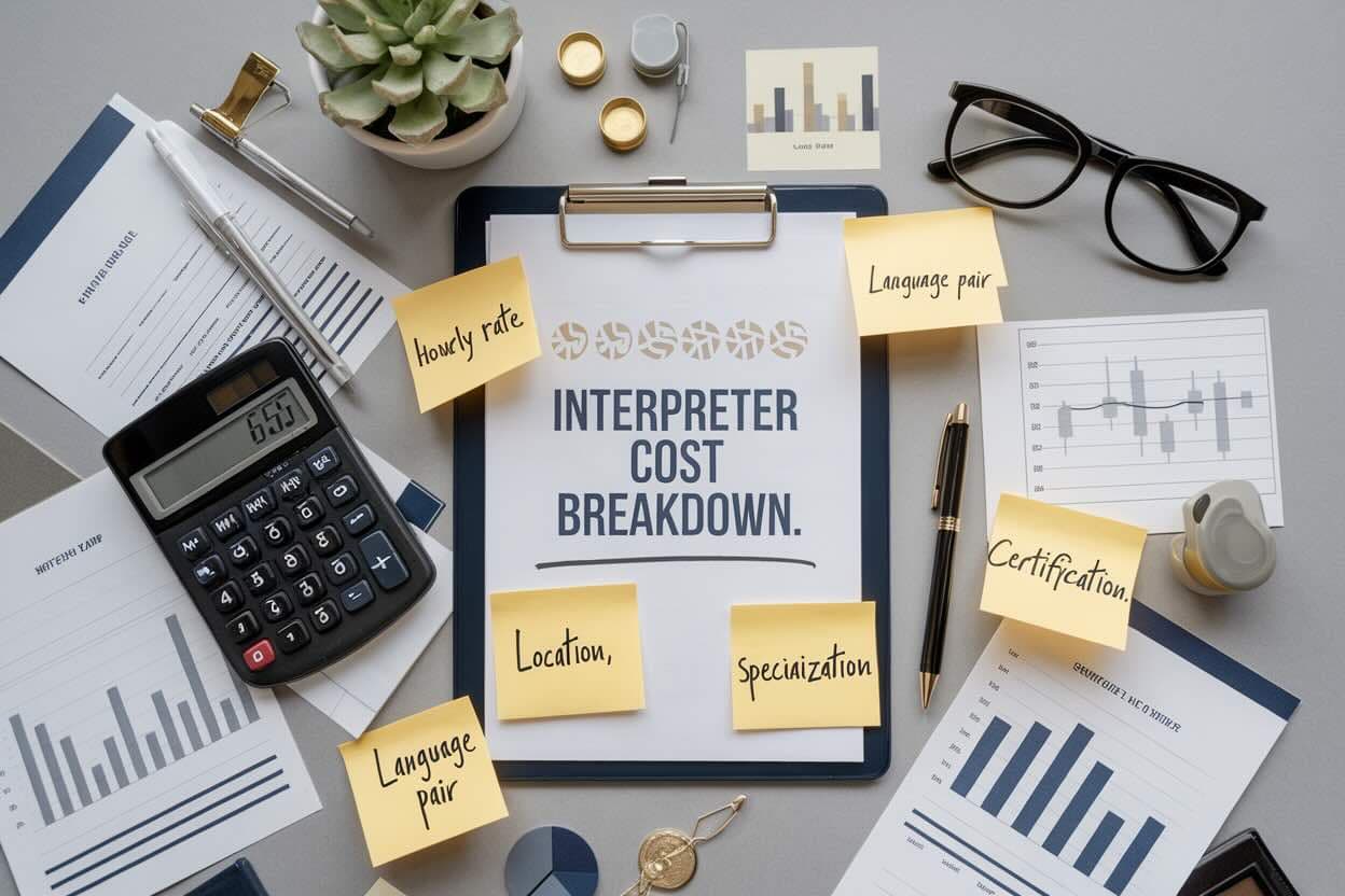 Espacio de trabajo profesional de un intérprete